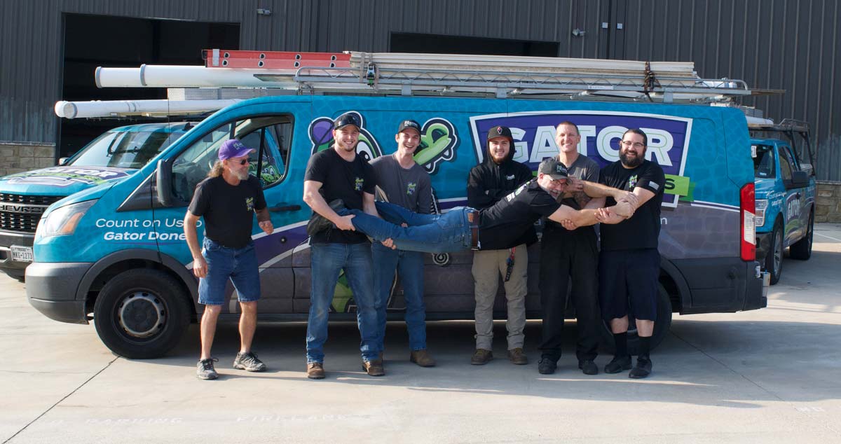 The friendly team at gator garage doors, austin tx