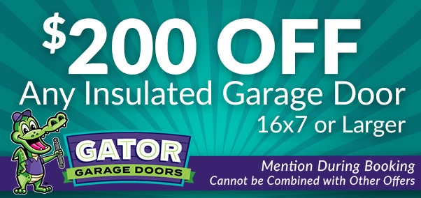$200 off insulated garage door